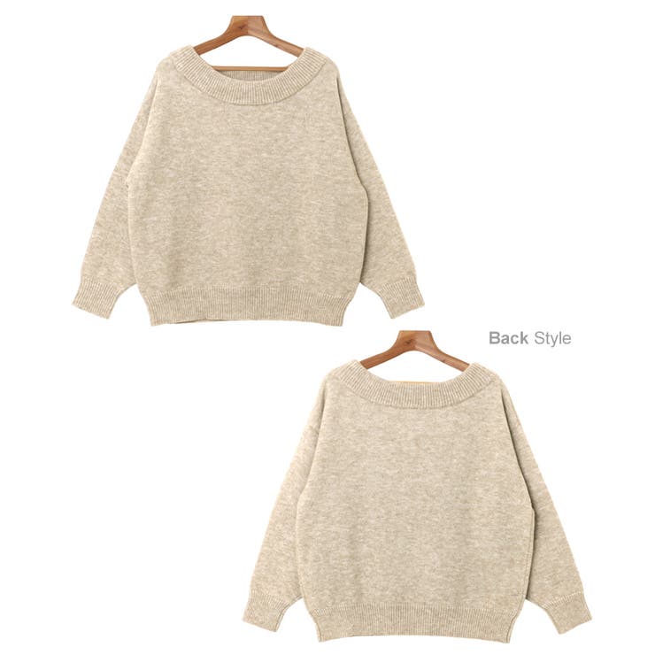 ボリューム袖 オフショルダー ニット | andme | 詳細画像21 