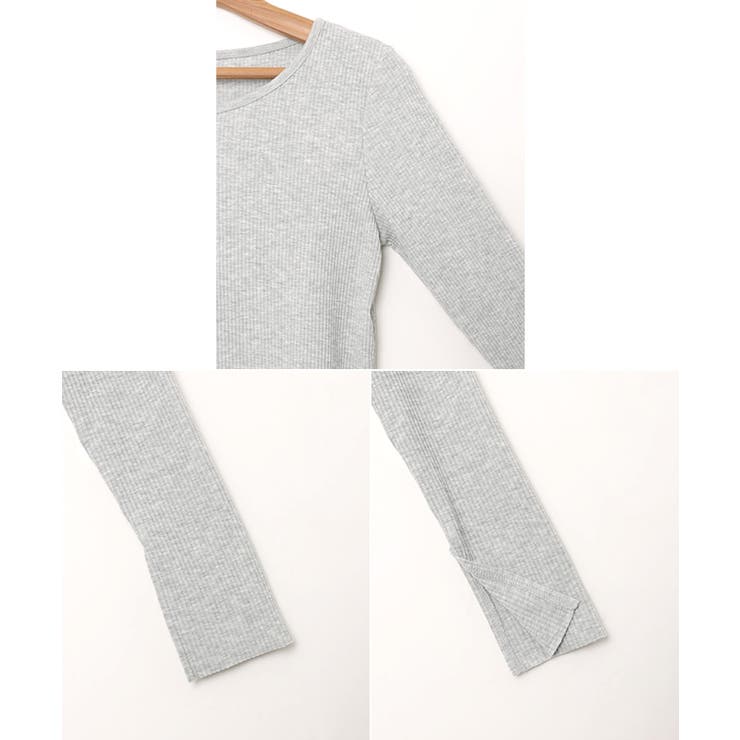 セルフカットリブ スナップボタン 長袖 | andme | 詳細画像18 