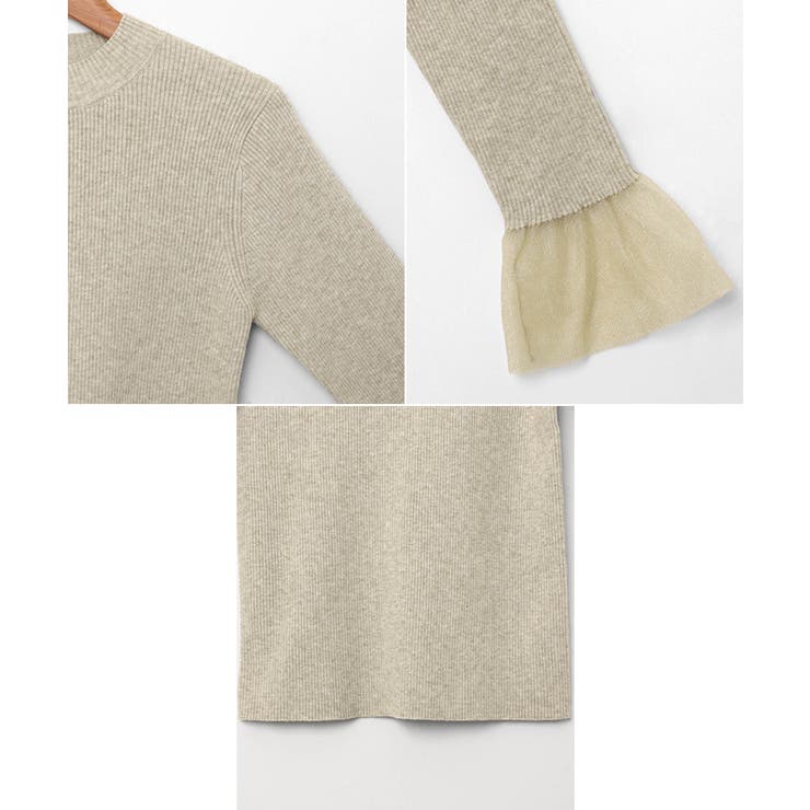 チュール シアー 袖 | andme | 詳細画像17 