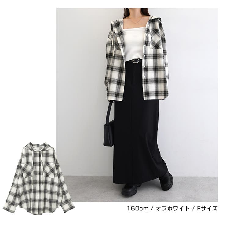 フーディ チェック シャツ | andme | 詳細画像7 