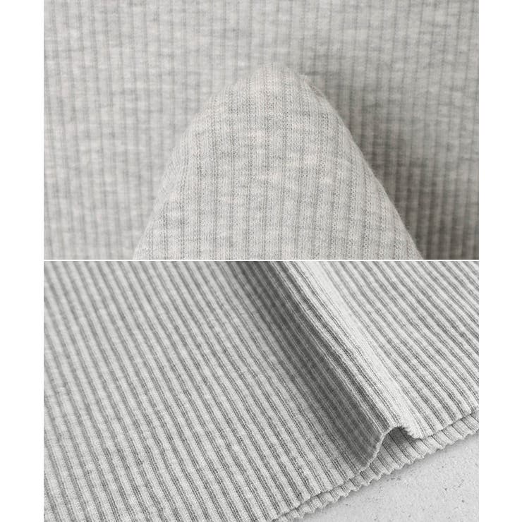 セルフカットリブ ハーフジップ 長袖 | andme | 詳細画像18 