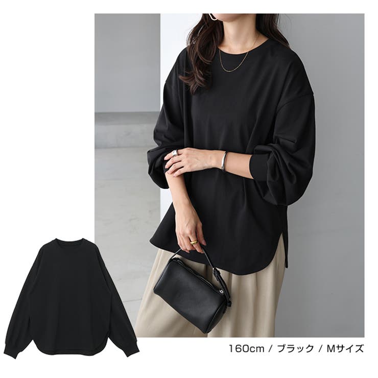 クルーネック ロング 長袖 | andme | 詳細画像11 