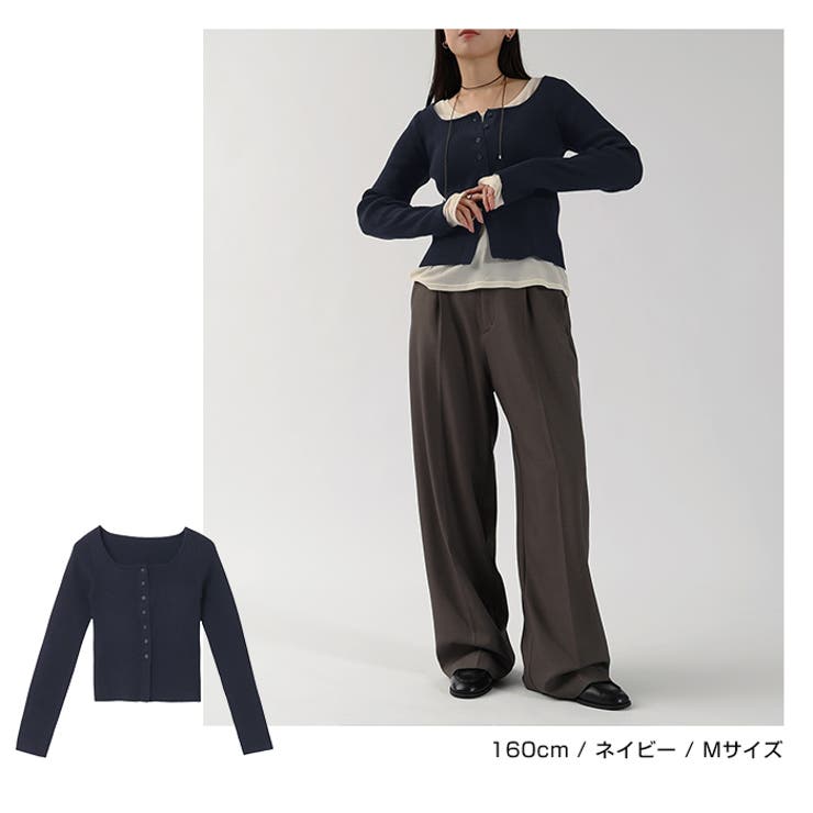 ボートネック リブ ニット | andme | 詳細画像9 