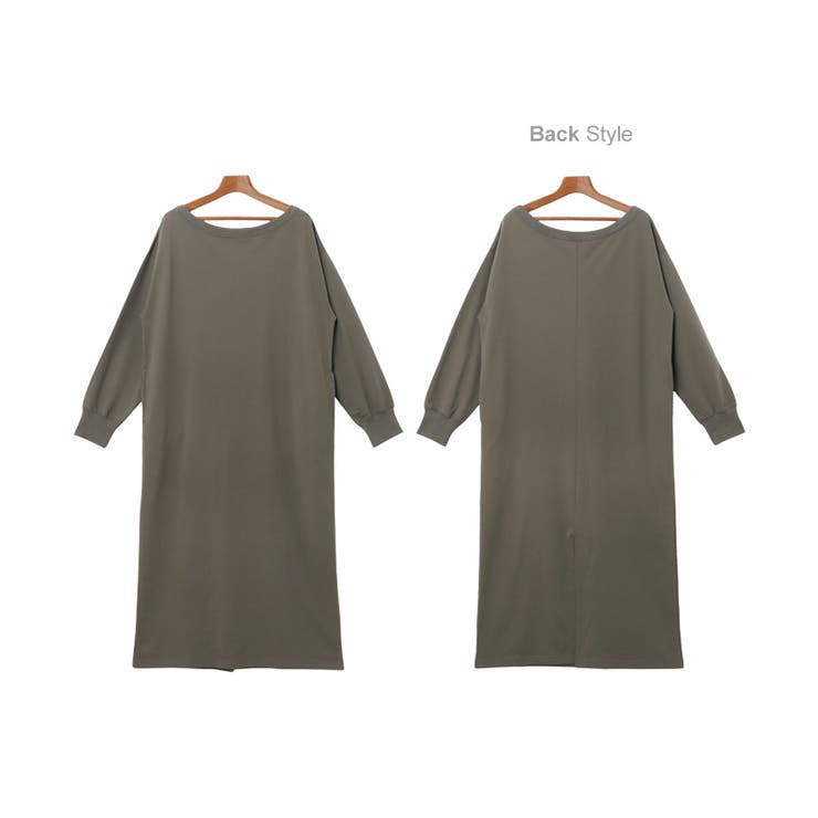 オフショルダー スウェット ワンピース | andme | 詳細画像16 