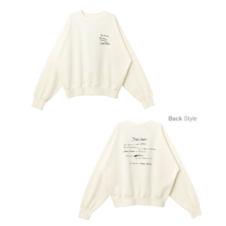 裏起毛 スウェット メッセージ | andme | 詳細画像17 