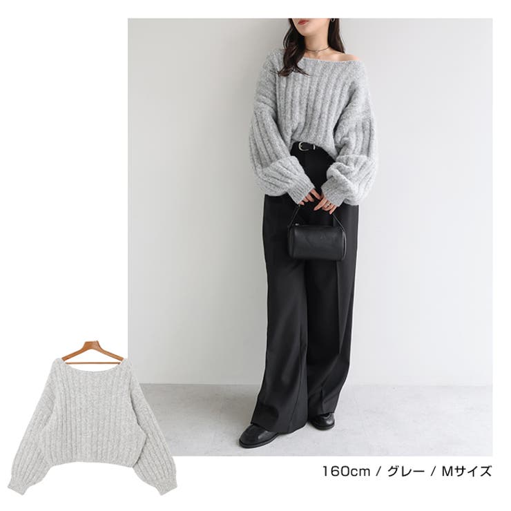 マシュマロタッチ 長袖 リブ | andme | 詳細画像13 