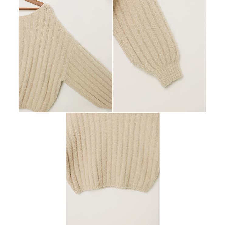 マシュマロタッチ 長袖 リブ | andme | 詳細画像15 