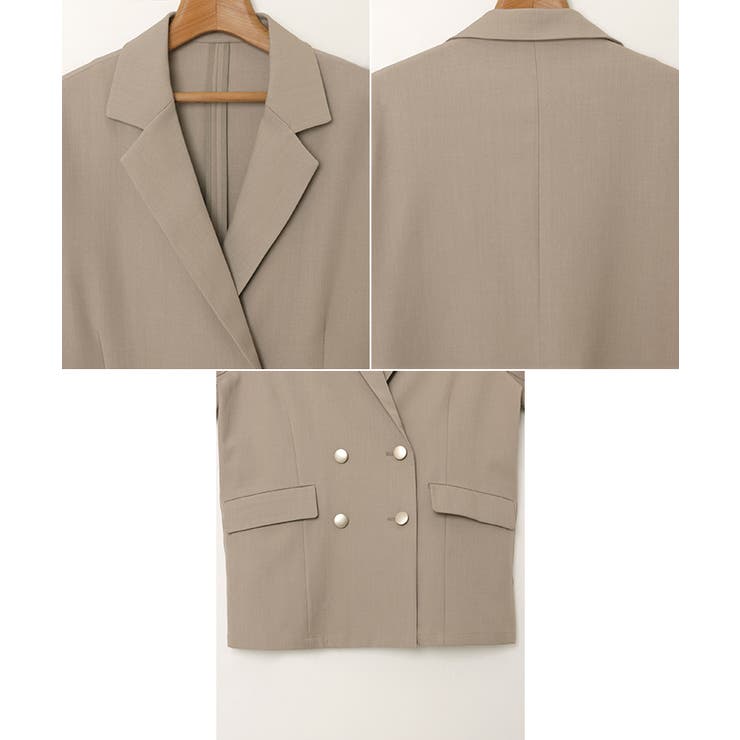 金ボタン ダブル テーラード | andme | 詳細画像15 