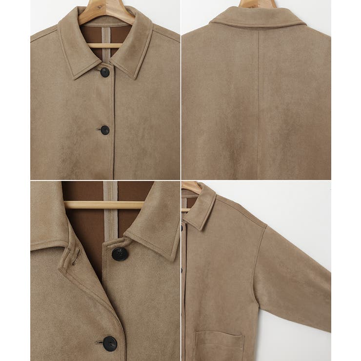 フェイクスエード カバーオール ジャケット | andme | 詳細画像15 