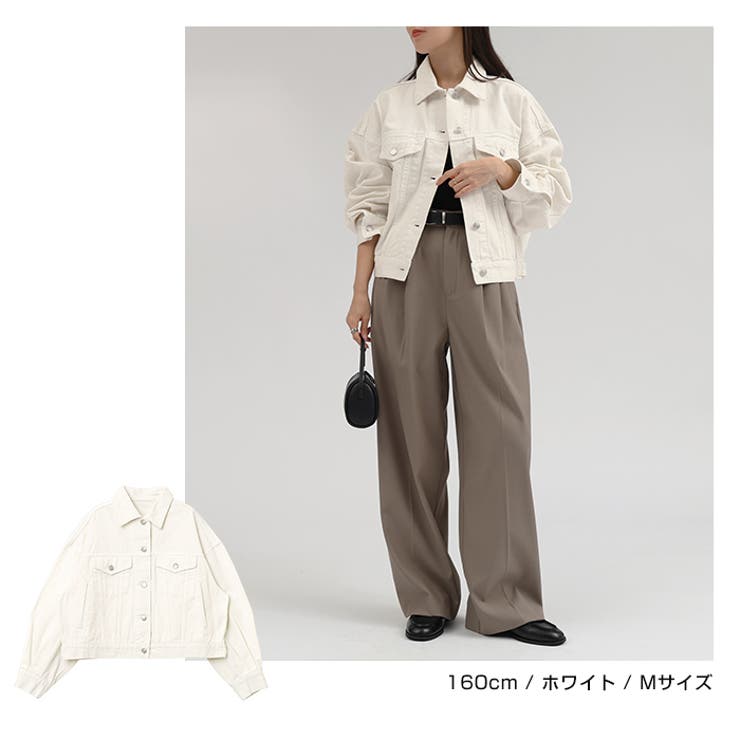 デニムジャケット ショート丈 ツイル | andme | 詳細画像9 