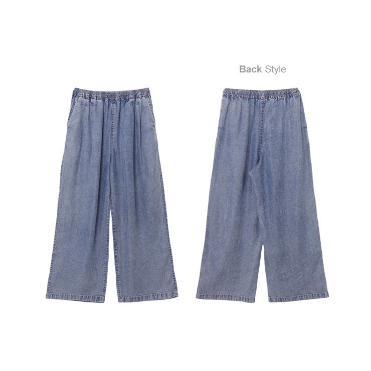 テンセル デニム イージー | andme | 詳細画像15 