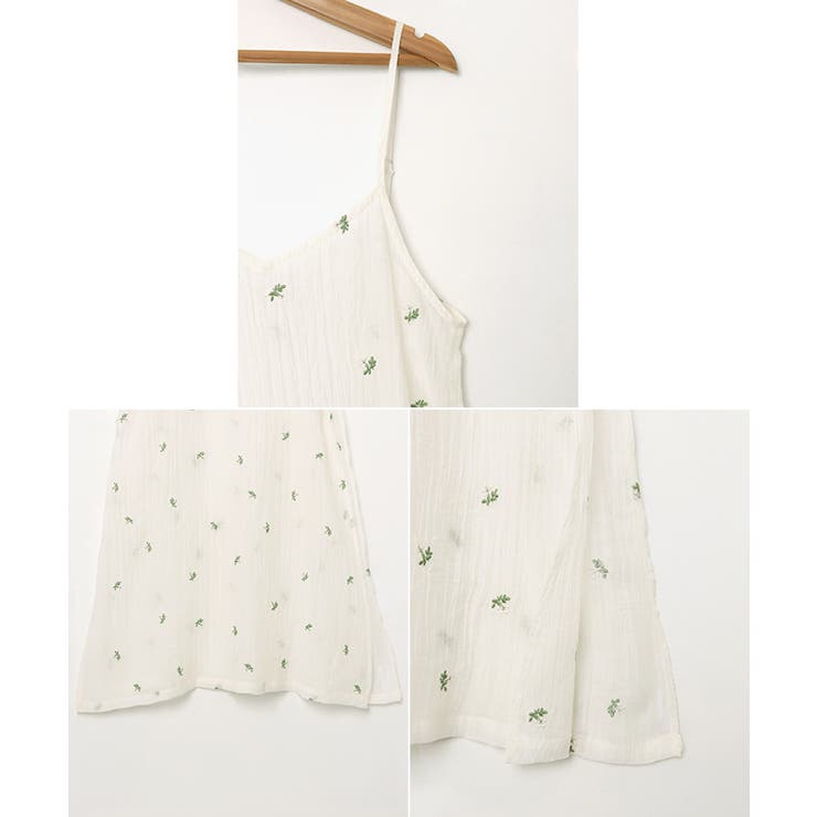 小花柄 シアー キャミソール | andme | 詳細画像13 