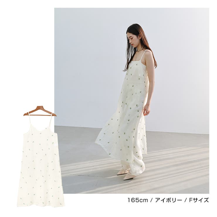 小花柄 シアー キャミソール | andme | 詳細画像7 