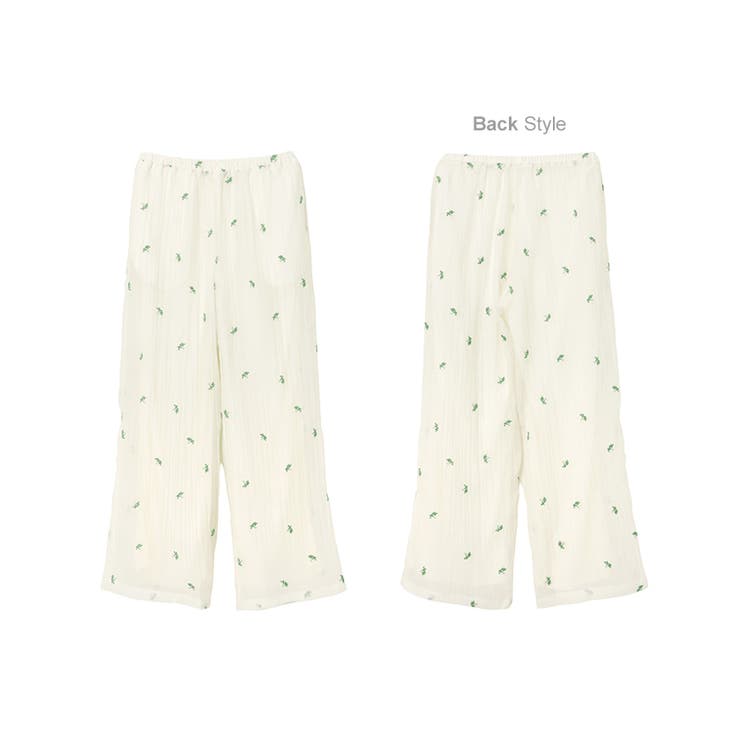 小花柄 シアー ワイド | andme | 詳細画像14 