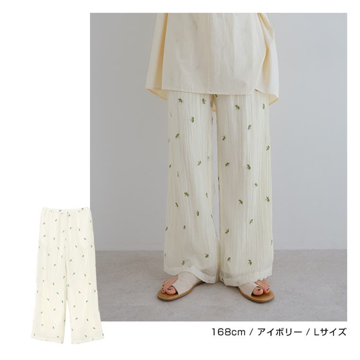 小花柄 シアー ワイド | andme | 詳細画像5 