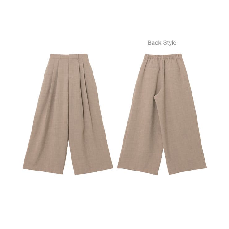 タック ワイド パンツ | andme | 詳細画像18 