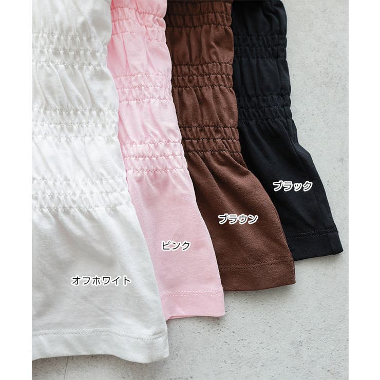 シャーリング Tシャツ レディース | andme | 詳細画像3 