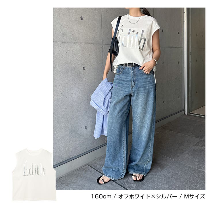汗染み防止 ビッグロゴ プリント | andme | 詳細画像8 