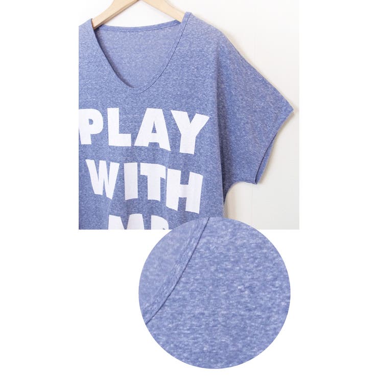 14春夏新作 プリント スラブネップ素材 薄手ゆるフワ素材 半袖ビッグtシ 品番 Az And Me アンドミー のレディースファッション通販 Shoplist ショップリスト