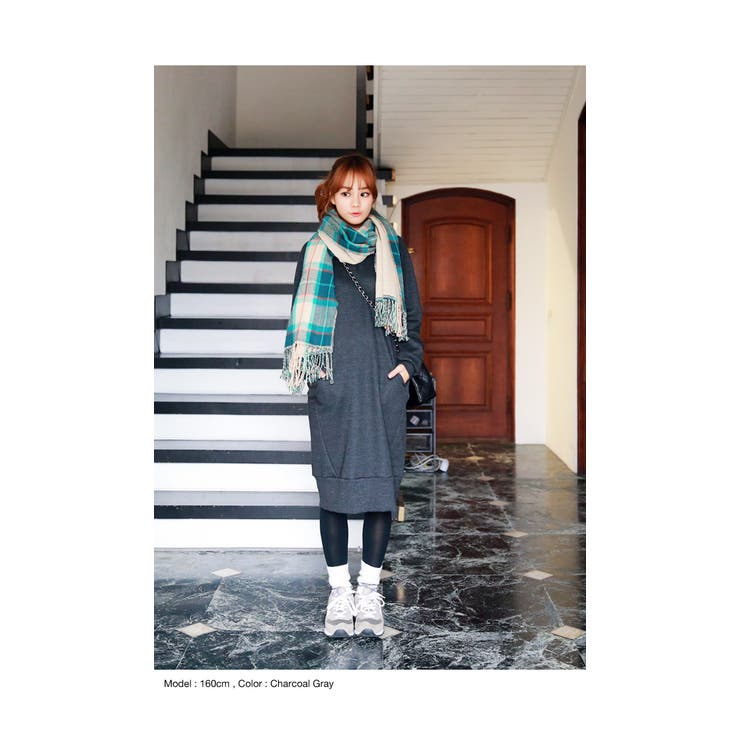 14秋冬新作 あったかウラ起毛 楽ちん 裏起毛スエットロングワンピース 品番 Az And Me アンドミー のレディースファッション通販 Shoplist ショップリスト