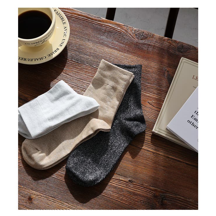 ラメ クルー ソックス | andme | 詳細画像6 