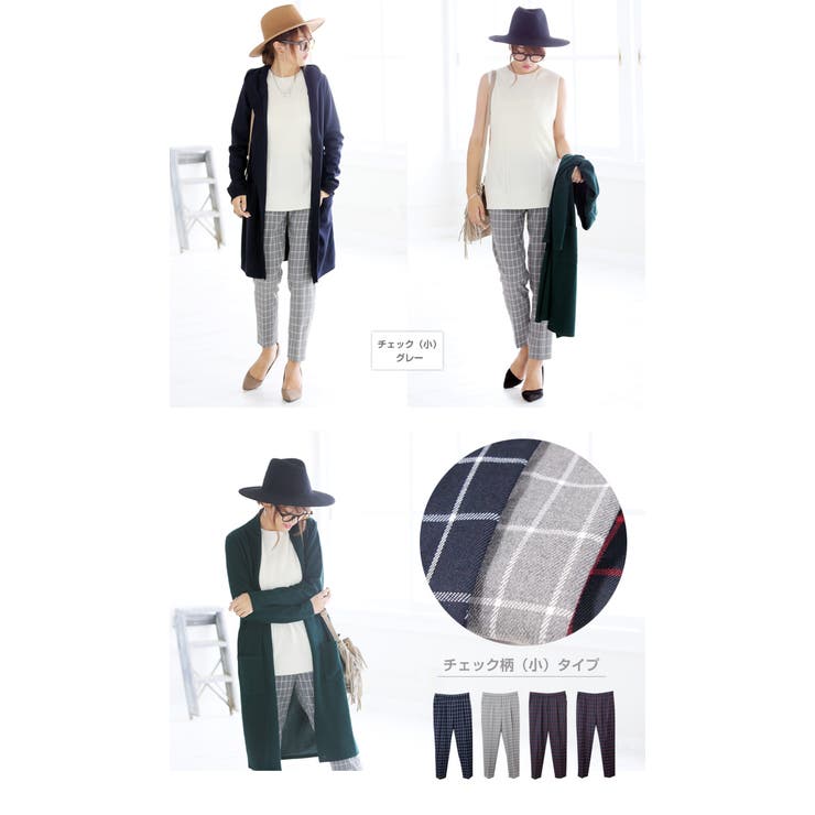 美品 ウエストゴムチェックパンツ LL 美品 ウエストゴムチェックパンツ LL