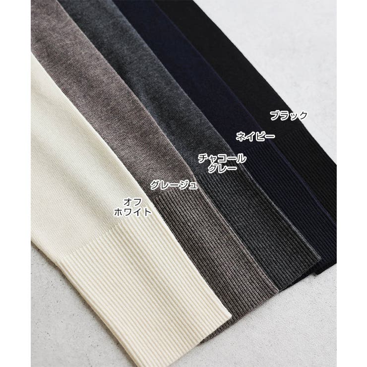 天竺 ウール Vネック | andme | 詳細画像3 