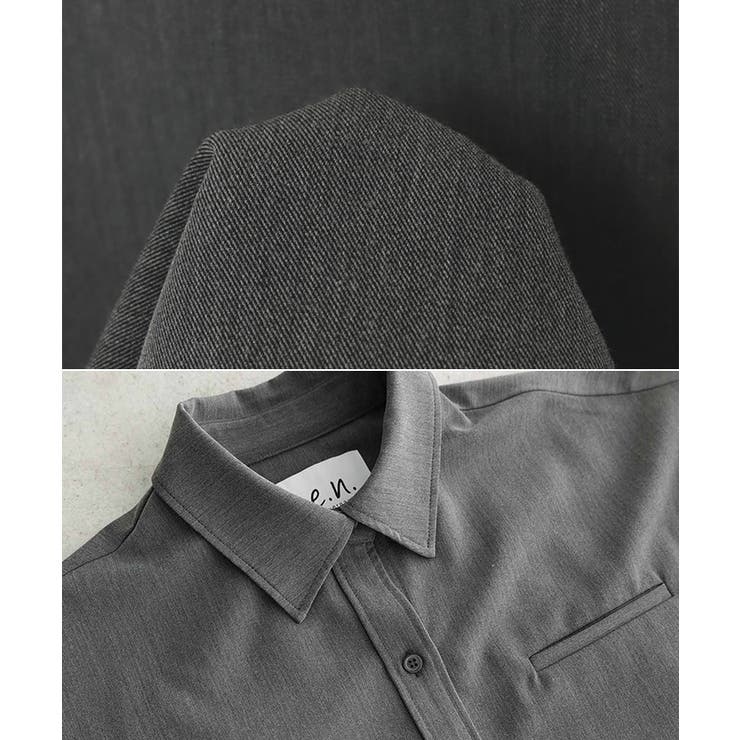 TRストレッチ ショート シャツ | andme | 詳細画像17 