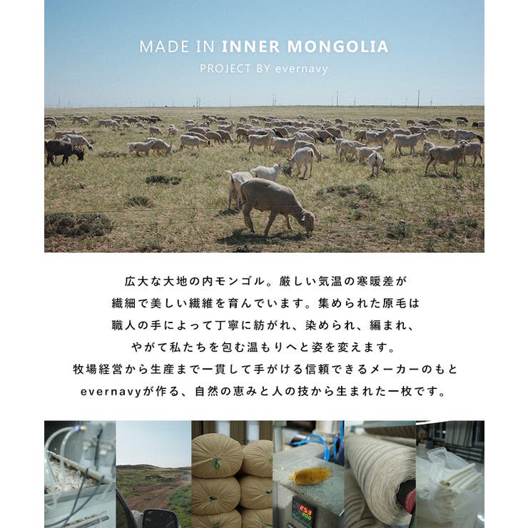 evernavy エバーネイビー ウール | andme | 詳細画像5