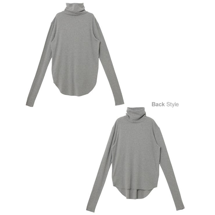 テレコリブ ハイネック プルオーバー | andme | 詳細画像22 