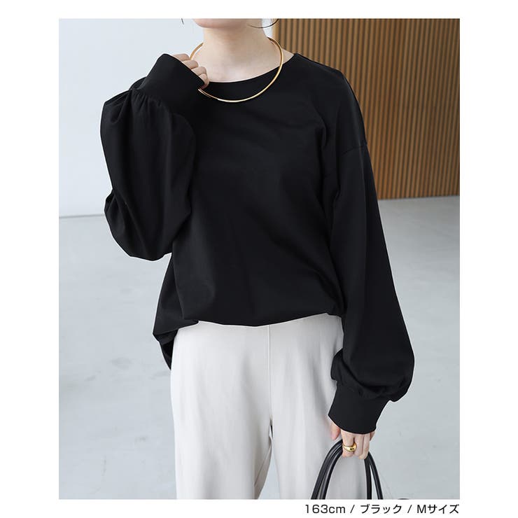 シルケット ボリュームスリーブ プルオーバー | andme | 詳細画像14 