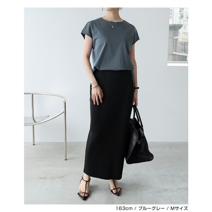 シルケット フレンチスリーブ プルオーバー | andme | 詳細画像15 