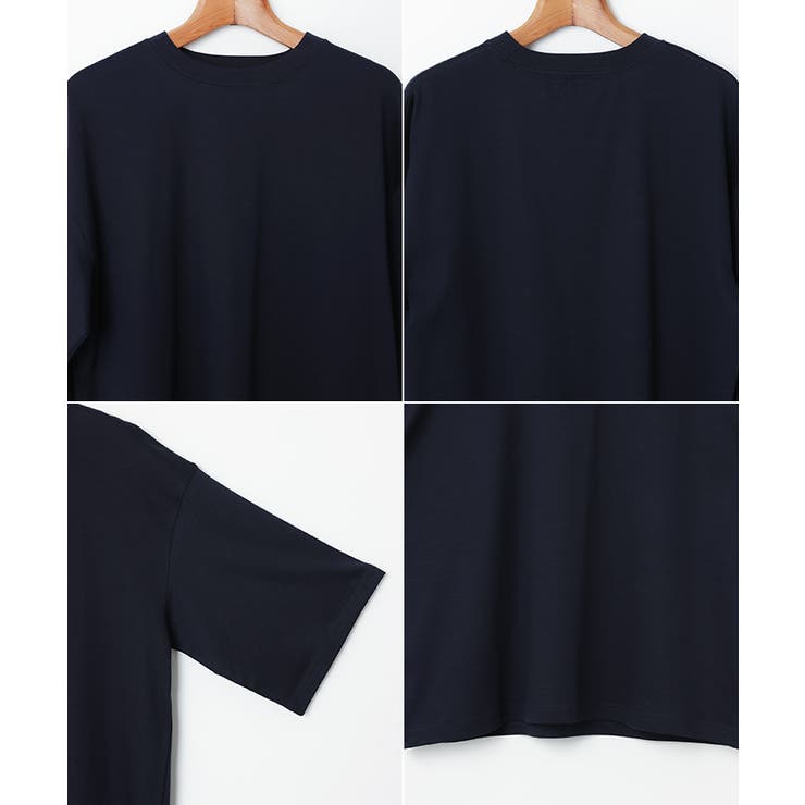 シルケット オーバーサイズ Tシャツ[品番：AZ000004678]｜andme