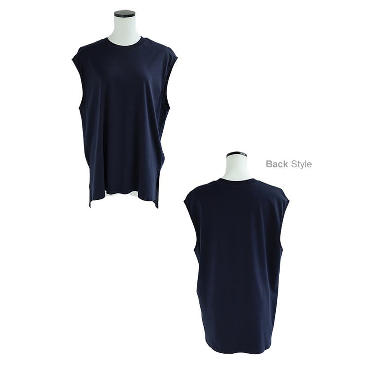 シルケット オーバーサイズ タンクトップ | andme | 詳細画像19 