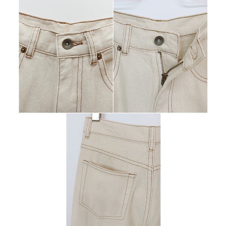 ハイウエスト テーパード カーブパンツ | andme | 詳細画像14 