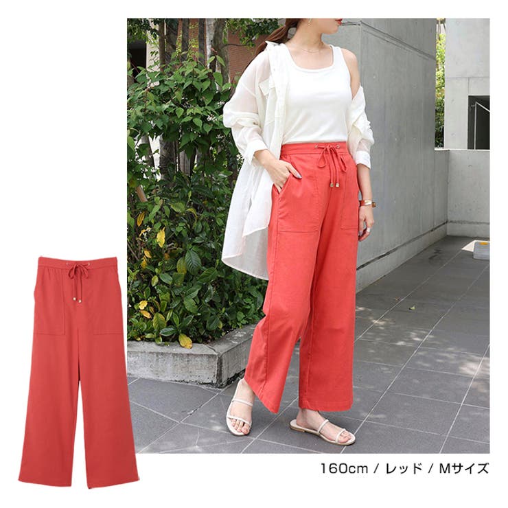 リネン ベイカー ワイドパンツ | andme | 詳細画像12 