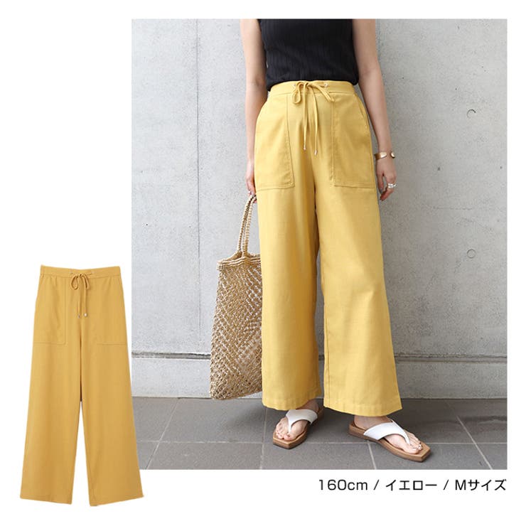 リネン ベイカー ワイドパンツ | andme | 詳細画像13 