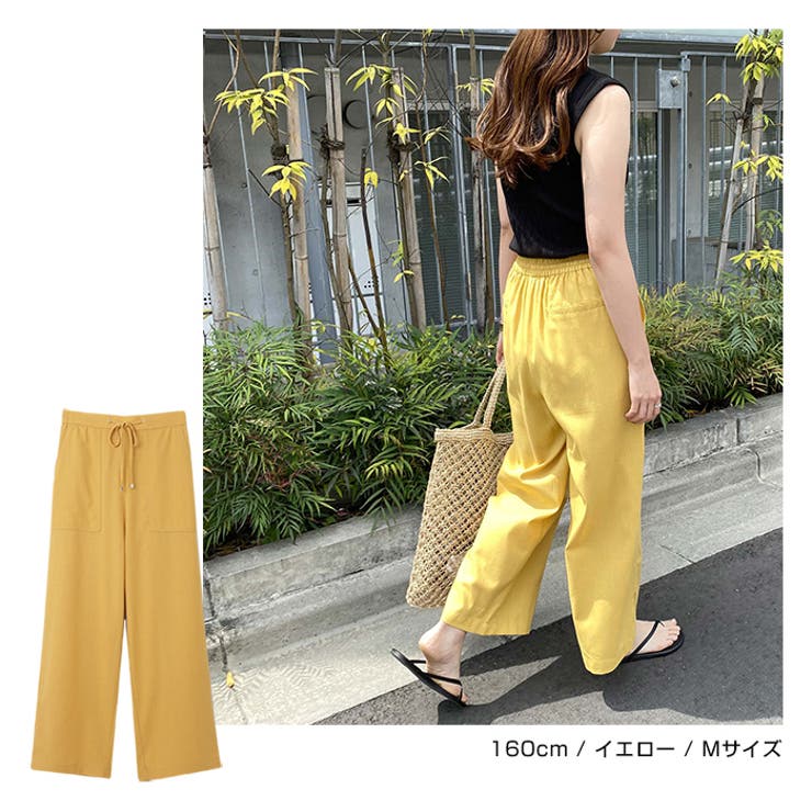 リネン ベイカー ワイドパンツ | andme | 詳細画像14 