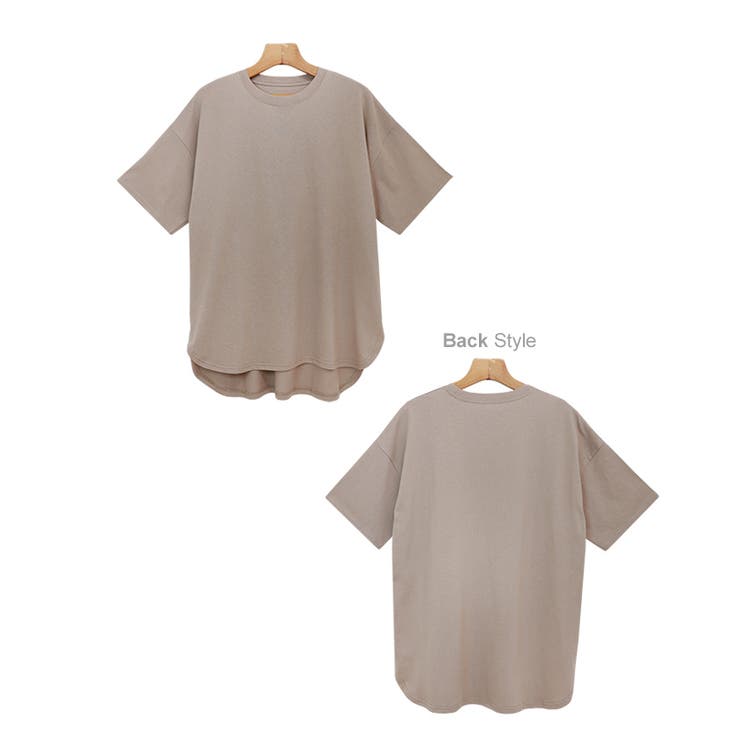 アロー様 ラウンドヘムTシャツ コットン天竺 ラウンドヘム Tシャツ