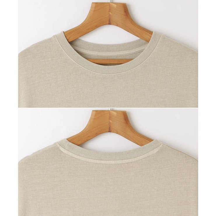 ピグメント加工 半袖 Tシャツワンピース | andme | 詳細画像14 