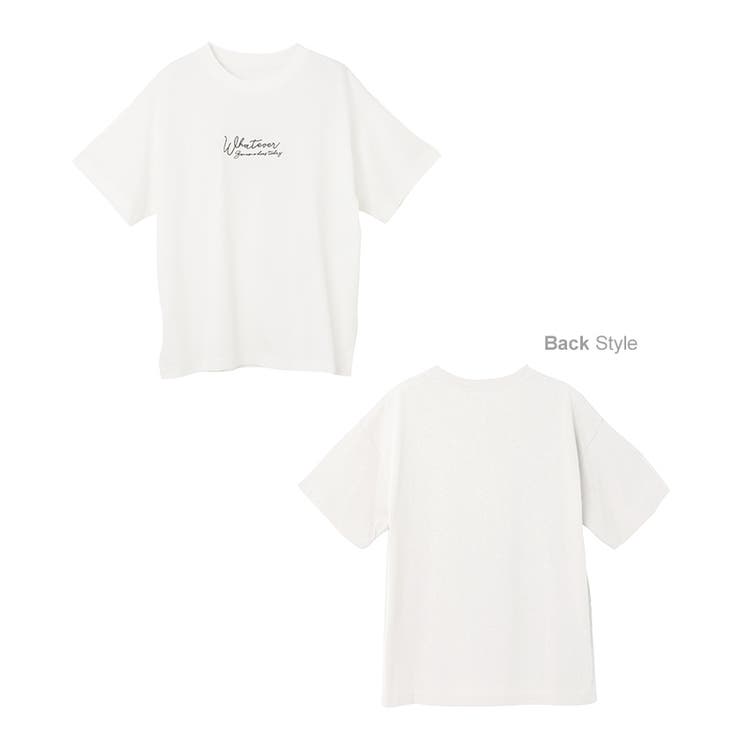 コットン天竺 ロゴ刺繍 Tシャツ | andme | 詳細画像16 