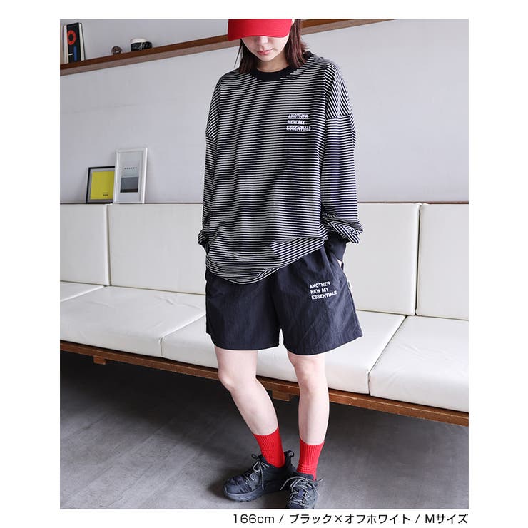 ANMEロゴ刺繍入り ボーダー 長袖 | andme | 詳細画像13 