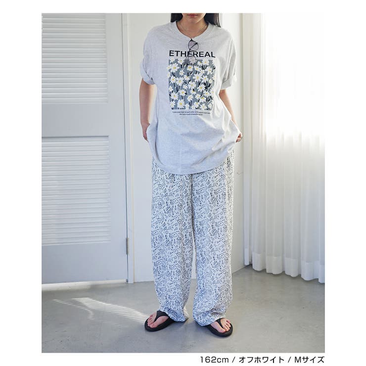 フラワープリント イージー ワイド | andme | 詳細画像6 