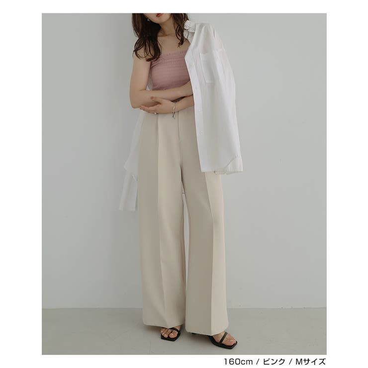 カップ付き チュール シャーリング | andme | 詳細画像13 