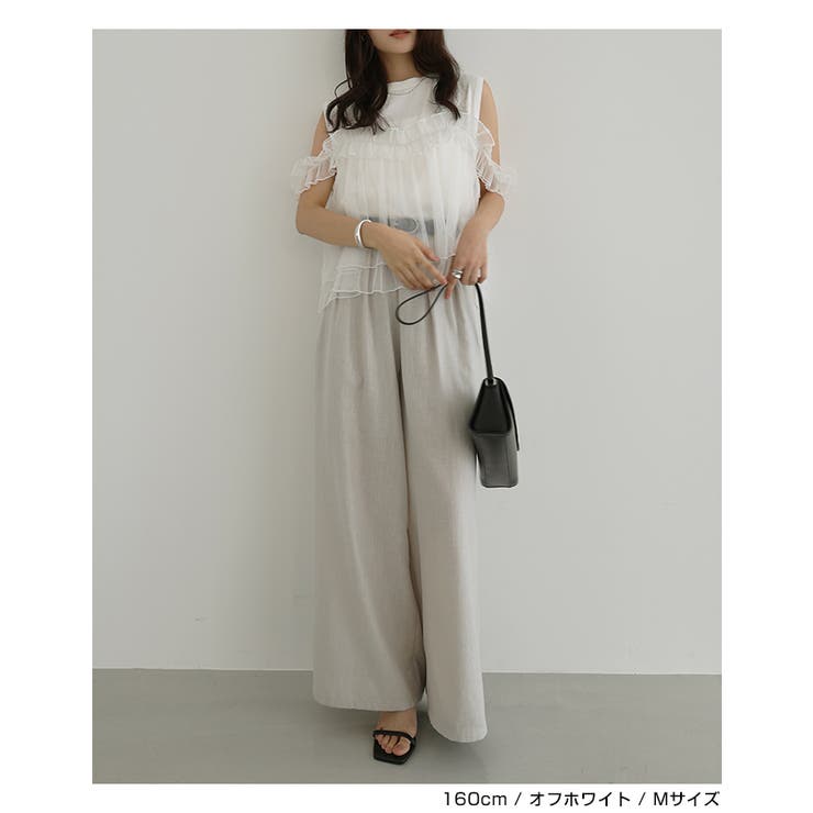 ビスチェ風 チュール シアー | andme | 詳細画像8 