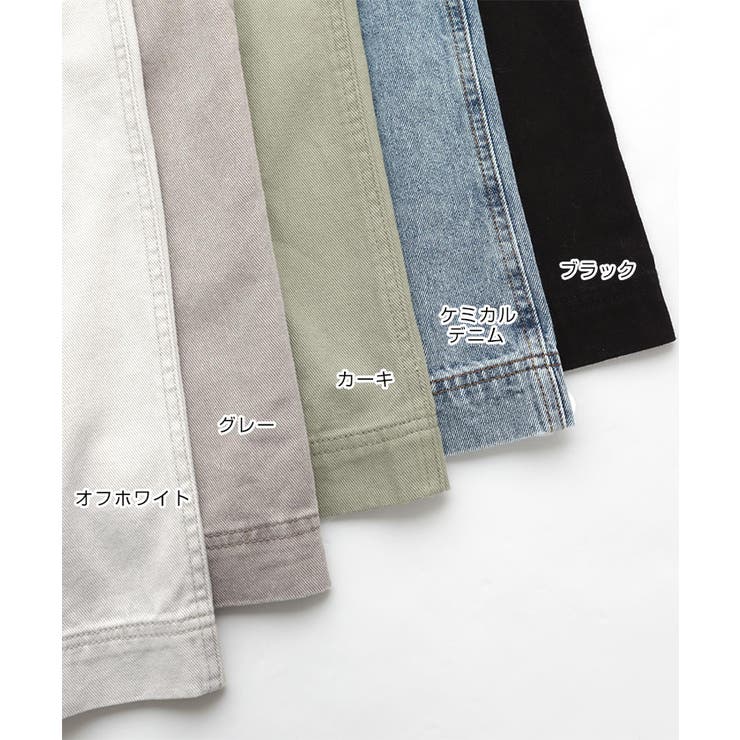 コットンツイル ワイド サロペット | andme | 詳細画像3 