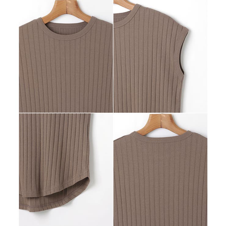 コットンフライス ワイドリブ フレンチスリーブ | andme | 詳細画像15 