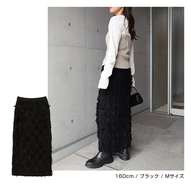 カットフリンジ ニット タイト | andme | 詳細画像12 