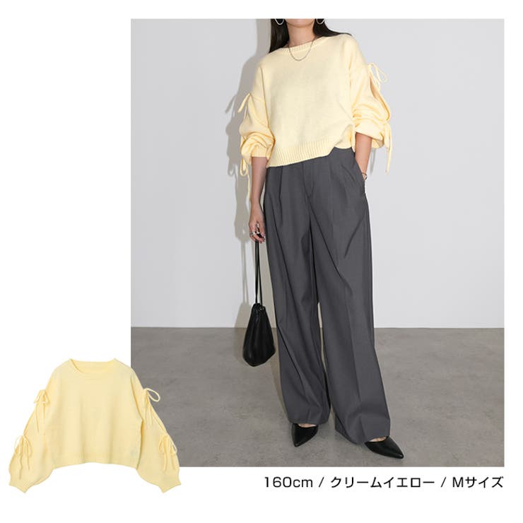 袖スリット リボン 長袖 | andme | 詳細画像11 