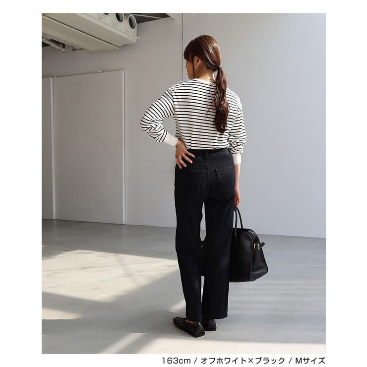 無地 ボーダー 総針 | andme | 詳細画像9 